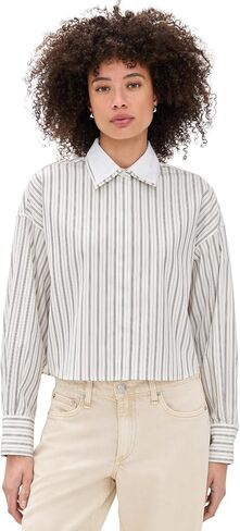 rag & bone Women's Marin Stripe Layered Shirt in Kuwait