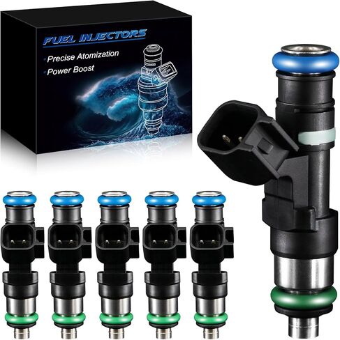 Upgraded Fuel Injectors 0280156014 for:-Mercedes-Benz C240 C320 CLK320 E320 ML320 SLK320 2.6L 3.2L 2001 02 03 04 05, for:-Chrysler Crossfire 3.2 2004 05 06 07 08, 852-12183 FJ603 (6 Pcs) in Kuwait