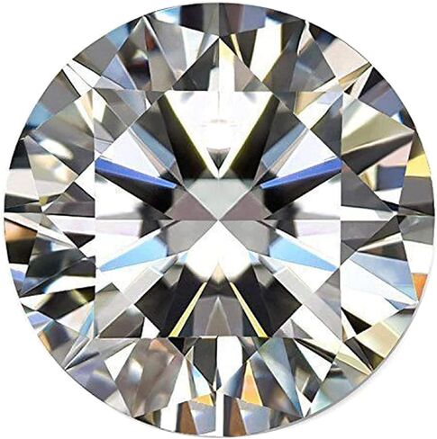 تم إنشاء مختبر SAVEARTH DIAMONDS من الماس المويسانتي السائب 3.0 مم قطع الماس الدائري لصنع المجوهرات، (VVS1 وضوح، 0.10 قيراط) in Kuwait
