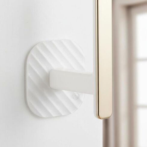 2 Pieces L Shaped Curtain Holder No Drill L-Bracket Style Curtain Holder Easy to Install Home Decor Item for Bedroom, Living Room in Saudi Arabia