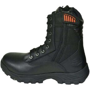 UNIK JUST FOR BIKERS Men's Premium Black Leather Compact Motorcycle Boots, 10003-M in Saudi Arabia