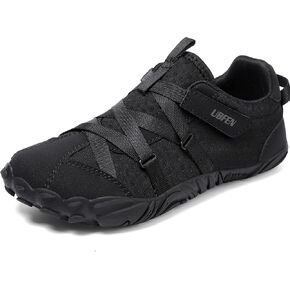 UBFEN Kids Barefoot Shoes Zero Drop Minimalist Sneakers Boys Girls - Lightweight Wide Toe Box Running School Shoes with Hook Loop in Kuwait