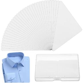 100 PCS Collar Stays for Polo Shirts, Transparent PVC Shirt Collar Stays for Men's Dress Shirt, No Curl Collars Support Patches Stickers for Dress Shirts, Anti-Wrinkle Collars Shaper in Saudi Arabia