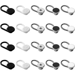20 Pcs Collar Extenders for Mens Shirts, 5 Styles Button Extender for Dress Shirts, Tie, Suit Accessories, 1/2 Size Expansion, Men Accessories in Saudi Arabia