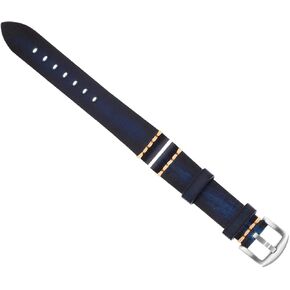 PartyKindom Cowhide Watch Strap Comfortable Genuine Leather Band Fit for Garmin Watch in Kuwait