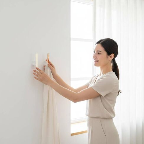2 Pieces L Shaped Curtain Holder Modern Design L-Bracket Style Curtain Holder Efficient Decor Item for Bedroom in Saudi Arabia