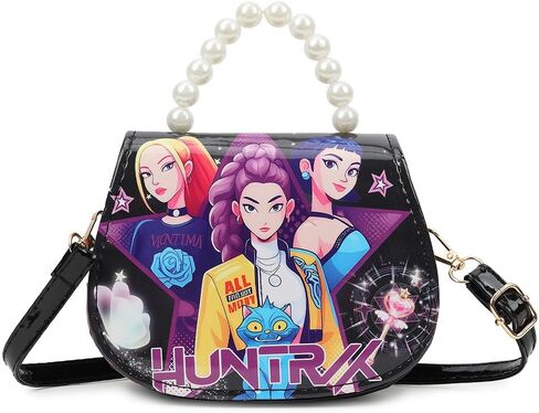 Demon Movie Hunters Sling Crossbody Bag Wallet Kawaii Storage Bag Cartoon Travel Purse Bags for Women in Saudi Arabia