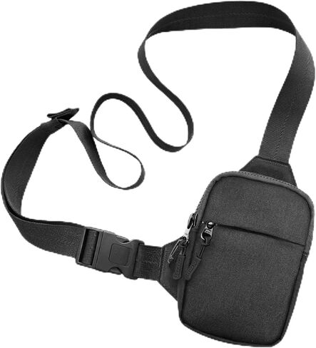 Travel Sling Bag 2.0 for Men & Women - Water Resistant Crossbody Multipocket Chest Bag with Anti-Theft & RFID in Saudi Arabia