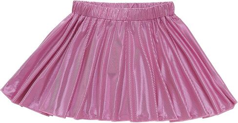 Girls Metallic Skirts Shiny Sparkle Athletic Dance A-Line Skirt in Kuwait