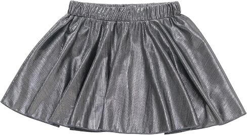 Girls Metallic Skirts Shiny Sparkle Athletic Dance A-Line Skirt in Saudi Arabia