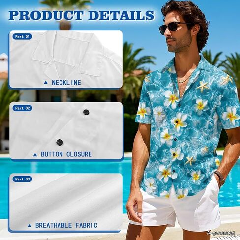 Couple Matching Outfit Hawaiian Men's Button Down Shirt Sleeveless Sundresses Dress Summer Dress for Women 2026 in Saudi Arabia