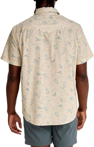 Howler Bros Men's H Bar B Snapshirt, Lightweight Pearl Snap Short Sleeve Western Shirt in Saudi Arabia