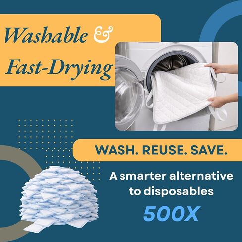 Washable Underpads with Handles 36"x52" (1 Pack) – Reusable Waterproof Transfer Bed Pad with 8 Handles for Patient Transfer & Repositioning Support, Leakproof Bed Pad for Adults & Caregivers in Saudi Arabia