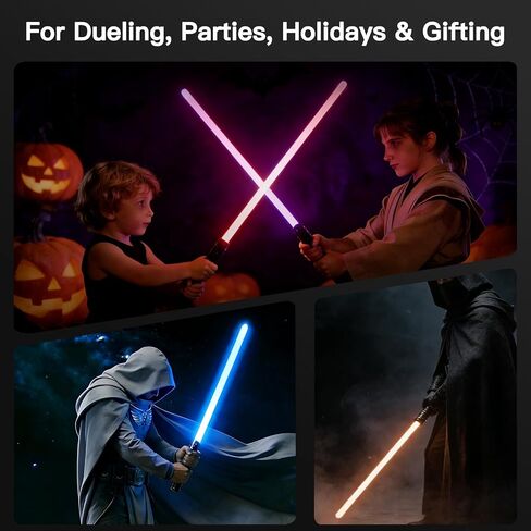 Lightsaber 15 RGB Colors 4 Modes, 30.3" Max Long Lightsaber - Rechargeable Light Saber with FX Sound, Light Sabers for Kids, Gifts for Teen Boys Halloween Christmas Birthday Party Galaxy Duel in Saudi Arabia