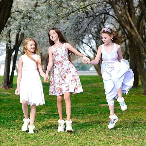 3 Pairs Ruffle Socks For Girls White Ruffle Socks Big Girls Sock 6-8 Years Old Cute Lace Sock Comfortable Crew Frilly Trim Dress Princess Style Ankle Kids White in Saudi Arabia