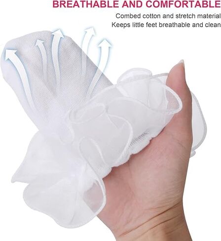 3 Pairs Ruffle Socks For Girls White Ruffle Socks Big Girls Sock 6-8 Years Old Cute Lace Sock Comfortable Crew Frilly Trim Dress Princess Style Ankle Kids White in Saudi Arabia