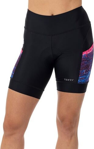 شورت Terry Bike شورت نسائي مبطن لركوب الدراجات، شورت Soleil قصير بعامل حماية من الأشعة فوق البنفسجية 50+ شورت صيفي مضغوط للنساء، مطبوعات عالية الوضوح in Kuwait