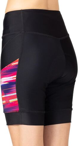 شورت Terry Bike شورت نسائي مبطن لركوب الدراجات، شورت Soleil قصير بعامل حماية من الأشعة فوق البنفسجية 50+ شورت صيفي مضغوط للنساء، مطبوعات عالية الوضوح in Kuwait