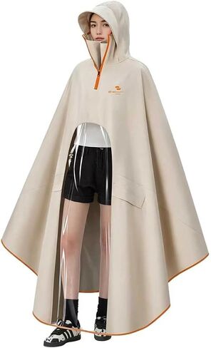 Waterproof Lightweight Rain Poncho for Adults, Long Raincoat Rain Gear, Unisex Ponchos for Men & Women in Saudi Arabia