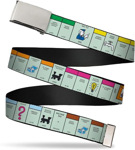 Adjustable Belt, Clamp Buckle, Cut-to-Fit, Monopoly Game Board Space Blocks in Kuwait