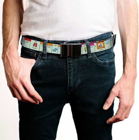 Adjustable Belt, Clamp Buckle, Cut-to-Fit, Monopoly Game Board Space Blocks in Kuwait