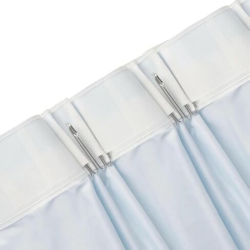 Curtain Hooks Drapes 30 Piece Pack of Stainless Steel Four Claw Curtain Hooks Pleat Hooks and Fabric Tape Accessories Silver in Kuwait