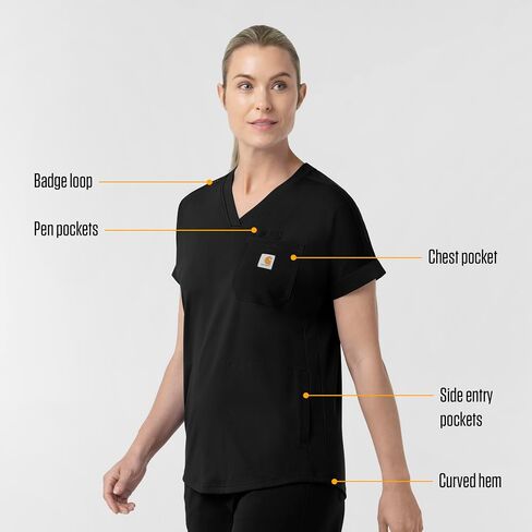 Carhartt Force Cross-Flex Knit Women's V-Neck Scrub Top in Kuwait