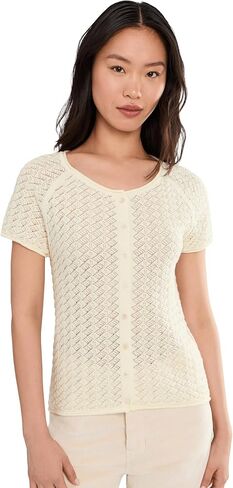 Sanctuary Women's All in Pointelle Button Top in Kuwait