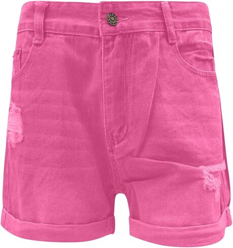 Mid Rise Jean Shorts for Women Stretchy Denim Shorts Casual Summer Ripped Frayed Distressed Pants with Pockets 2026 in Saudi Arabia