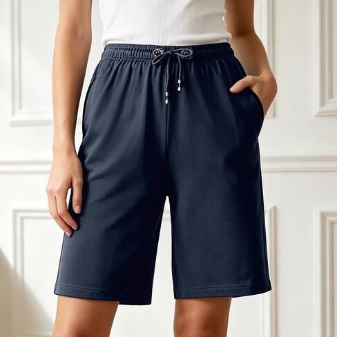 Shorts for Women Plus Size Elastic Waisted Running Shorts with Zipper Pocket Mens Shorts Casual Summer Unisex Clothes in Saudi Arabia