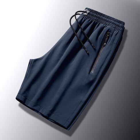 Shorts for Women Plus Size Elastic Waisted Running Shorts with Zipper Pocket Mens Shorts Casual Summer Unisex Clothes in Saudi Arabia