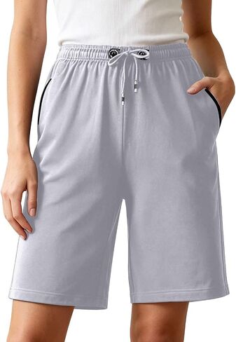 Shorts for Women Plus Size Elastic Waisted Running Shorts with Zipper Pocket Mens Shorts Casual Summer Unisex Clothes in Saudi Arabia