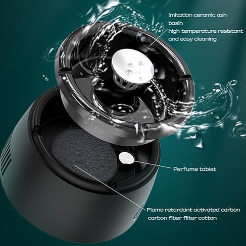 Smokeless Ashtray, Cleaner Air Smoke Removing Ashtray for Indoor and Outdoor Spaces in Saudi Arabia