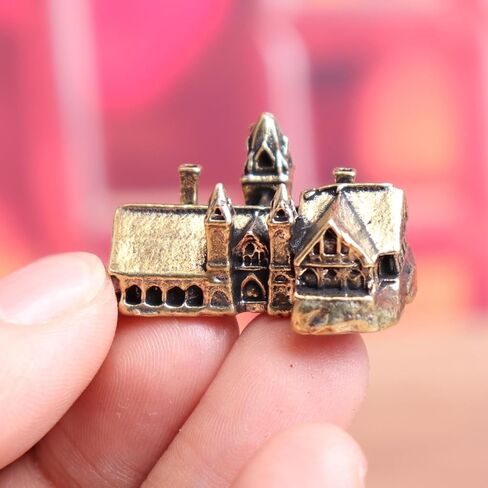 Brass Castle Miniatures Vintage Mini House Architecture Micro Landscape Craft Home Office Decorations Accessories in Kuwait