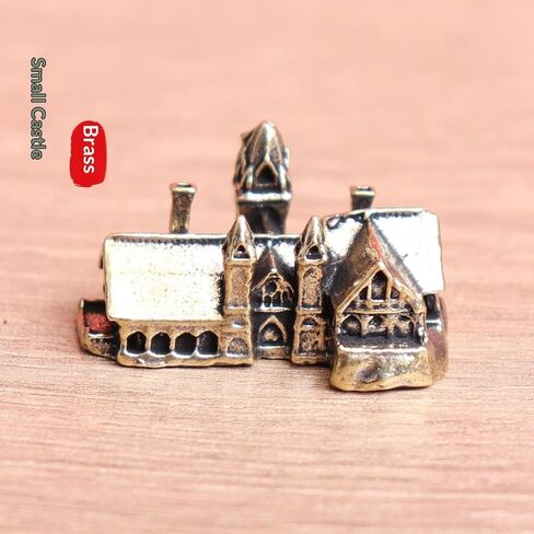 Brass Castle Miniatures Vintage Mini House Architecture Micro Landscape Craft Home Office Decorations Accessories in Kuwait