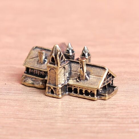 Brass Castle Miniatures Vintage Mini House Architecture Micro Landscape Craft Home Office Decorations Accessories in Kuwait