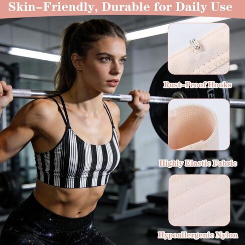 Nogeqi 18 Pcs Bra Strap Extender 2 Hook / 3 Hook / 4 Hooks Bra Extenders for Women, Elastic Bras Extension Plus Size Soft and Comfortable Bra-Band Extender (Black, White, Skin) in Kuwait