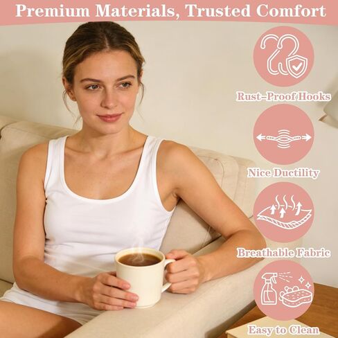 Nogeqi 18 Pcs Bra Strap Extender 2 Hook / 3 Hook / 4 Hooks Bra Extenders for Women, Elastic Bras Extension Plus Size Soft and Comfortable Bra-Band Extender (Black, White, Skin) in Kuwait