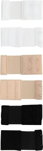 Fashion Forms Women's 2 Hook Extender, White/Nude/Black, 2-Hook 6-Pack in Saudi Arabia