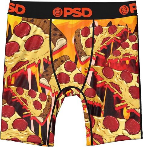 PSD Underwear Boys Youth Pizza Melt Boxer Brief, Multi, L in Kuwait