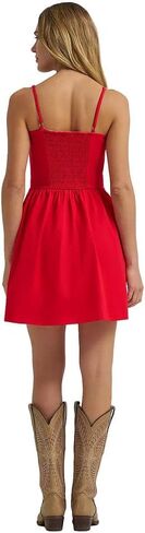Wrangler Women's Americana Corset Sleeveless Snap Dress - Bright Red in Kuwait