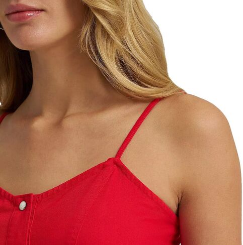 Wrangler Women's Americana Corset Sleeveless Snap Dress - Bright Red in Kuwait