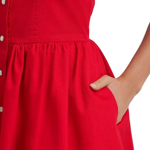Wrangler Women's Americana Corset Sleeveless Snap Dress - Bright Red in Kuwait