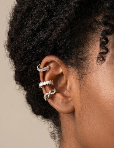 Giovanchi 16Pcs Ear Cuffs Non Piercing - 14K Gold Plated Ear Cuff Earrings for Women - Adjustable Earring Cuffs Non Pierced Ears Clip on Cartilage Earring Fake Earrings Set in Saudi Arabia