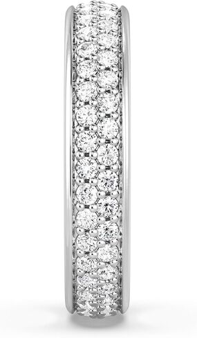 MSBLUE 1.5CT صف مزدوج مويسانيتي خاتم الزفاف الخلود in Kuwait