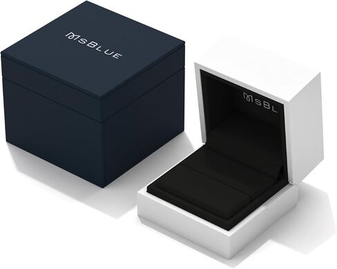 MSBLUE 1.5CT صف مزدوج مويسانيتي خاتم الزفاف الخلود in Kuwait
