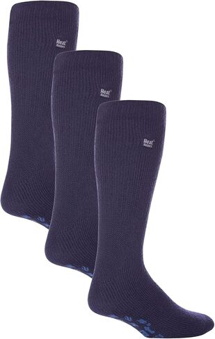 HEAT HOLDERS - 3 Pair Multipack Mens Slipper Socks with Grips for Winter | Thick Indoor Non Slip Thermal Socks in Kuwait