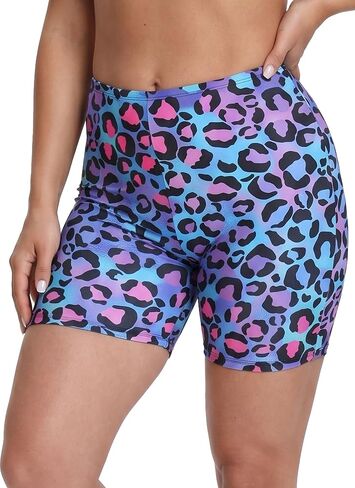 JOYBIK Women's 5" High Waisted Boyshort Swim Board Shorts (Available in Plus) Swimsuits Bottoms in Saudi Arabia