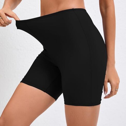 JOYBIK Women's 5" High Waisted Boyshort Swim Board Shorts (Available in Plus) Swimsuits Bottoms in Saudi Arabia