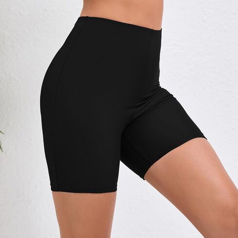 JOYBIK Women's 5" High Waisted Boyshort Swim Board Shorts (Available in Plus) Swimsuits Bottoms in Saudi Arabia